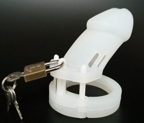 CB-6000 Silicone Male Chastity Cage Blanc-Generique (Fun Distri)EAN: 3662811182190 - Imagen 2