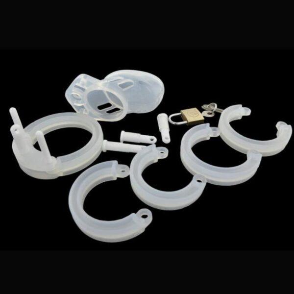 CB-6000 Silicone Male Chastity Cage Blanc-Generique (Fun Distri)EAN: 3662811182190 - Imagen 3