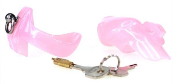 Jaula de castidad Stop This 9 x 3cm Rosa (Fun Distri)EAN: 3662811255221 - Imagen 6