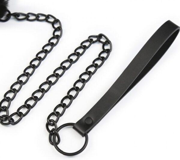 Collar de bola y correa negro-Generique (Fun Distri) EAN: 3662811200191 - Imagen 2