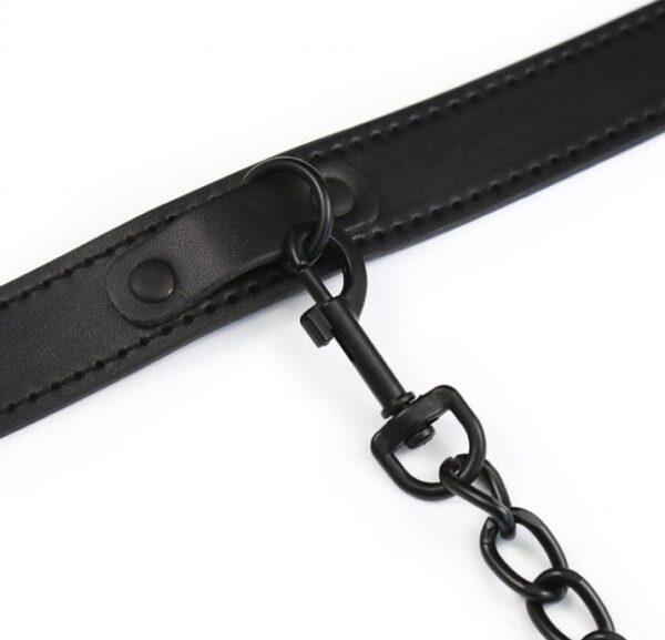 Collar de bola y correa negro-Generique (Fun Distri) EAN: 3662811200191 - Imagen 3
