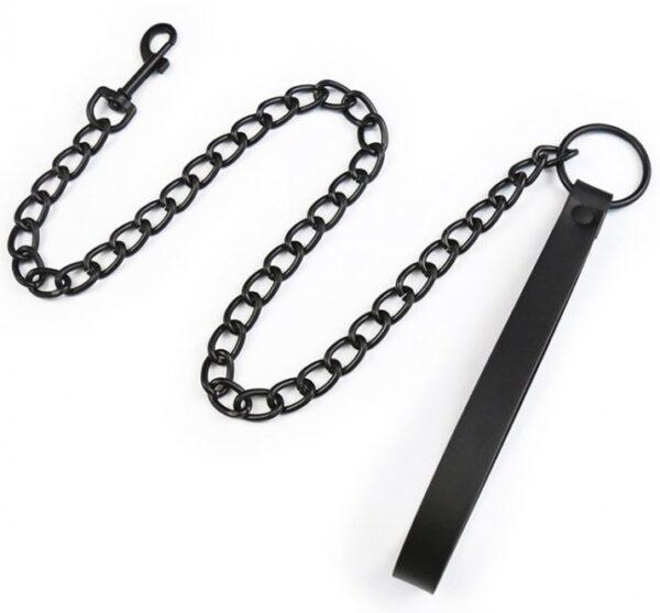 Collar de bola y correa negro-Generique (Fun Distri) EAN: 3662811200191 - Imagen 4