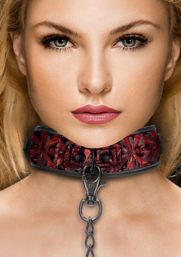 Collar rojo de lujo y plomo-Ouch! Luxury (Fun Distri) EAN: 8714273928634 - Imagen 5