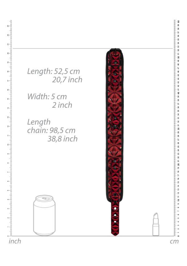Collar rojo de lujo y plomo-Ouch! Luxury (Fun Distri) EAN: 8714273928634 - Imagen 6