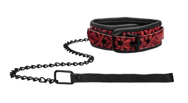 Collar rojo de lujo y plomo-Ouch! Luxury (Fun Distri) EAN: 8714273928634