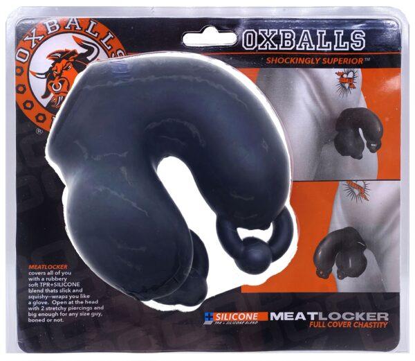 Funda para el pene Oxballs MeatLocker 10 x 4cm Negra-Oxballs (Fun Distri) EAN: 840215120496 - Imagen 2