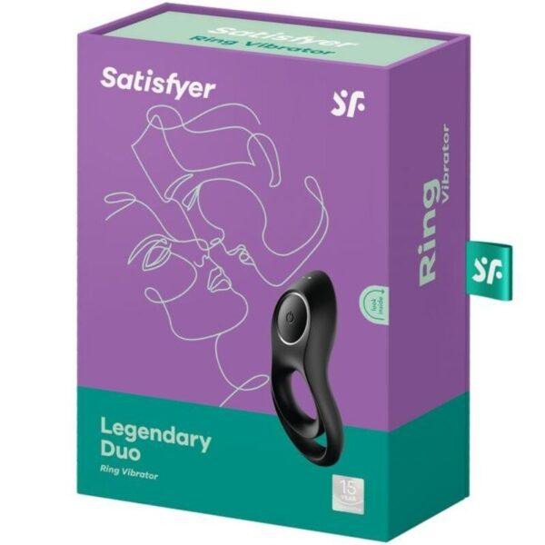 SATISFYER - LEGENDARY DUO ANILLO VIBRADOR NEGRO-SATISFYER RING (Dreamlove) EAN: 4061504009902 - Imagen 4