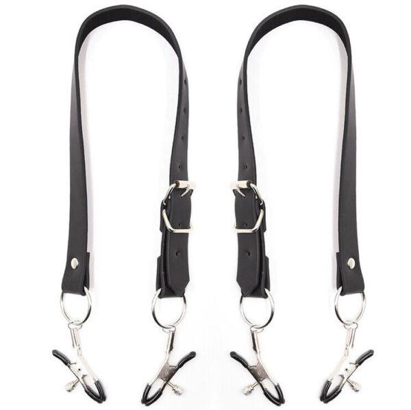 OHMAMA FETISH - PINZAS CLITORIS CON CORREAS PIERNAS-OHMAMA FETISH (Dreamlove) EAN: 8435565933975