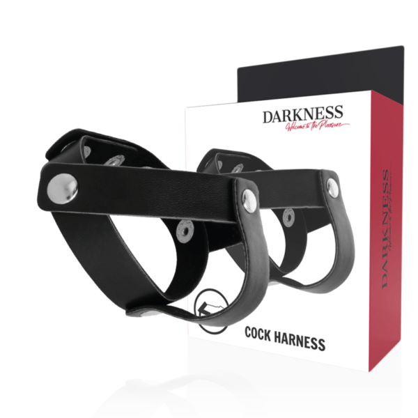 DARKNESS - ANILLO DE PIEL PARA PENE Y TESTÍCULOS-DARKNESS SENSATIONS (Dreamlove) EAN: 8435565904340