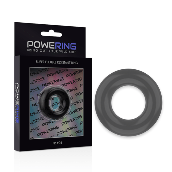 POWERING - SUPER FLEXIBLE Y RESISTENTE ANILLO PENE  3.8CM PR04 NEGRO-POWERING (Dreamlove) EAN: 8435565912536 - Imagen 6