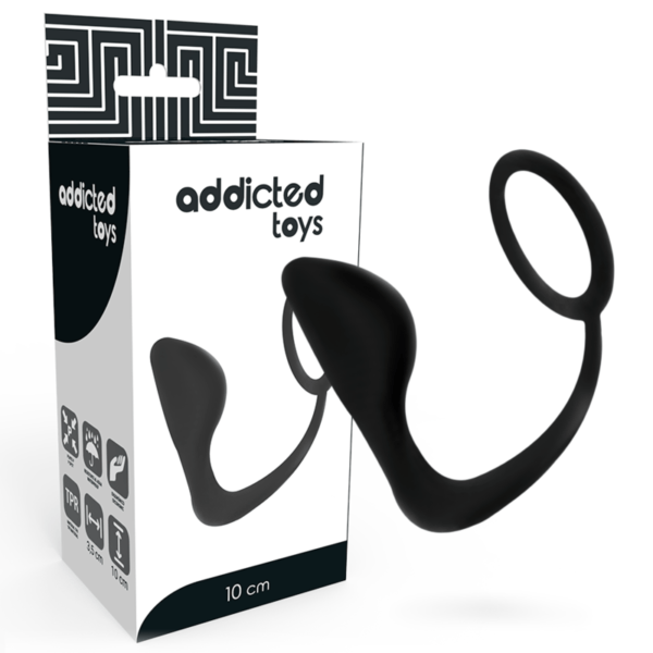 ADDICTED TOYS - PLUG ANAL CON ANILLO PENE NEGRO-ADDICTED TOYS (Dreamlove) EAN: 8435565909338