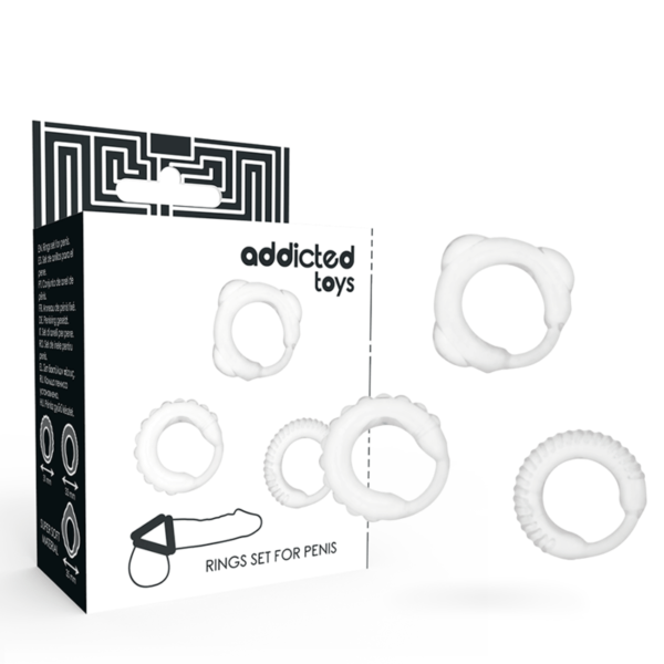 ADDICTED TOYS - SET 3 ANILLOS PENE CLEAR-ADDICTED TOYS (Dreamlove) EAN: 8435565909178