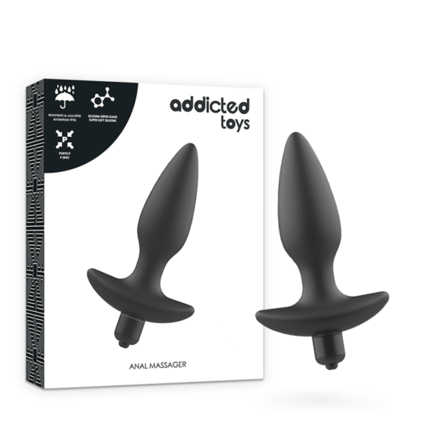 ADDICTED TOYS - MASAJEADOR PLUG ANAL CON VIBRACIÓN NEGRO-ADDICTED TOYS (Dreamlove) EAN: 8435565913595