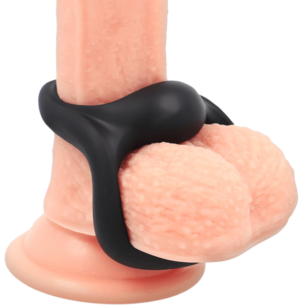 POWERING - SUPER FLEXIBLE Y RESISTENTE ANILLO PENE Y TESTÍCULOS  PR14  NEGRO-POWERING (Dreamlove) EAN: 8435565912635 - Imagen 4