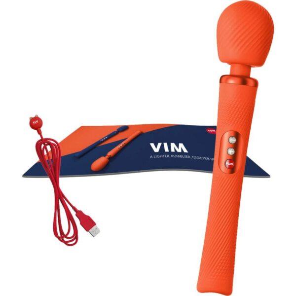 FUN FACTORY - VIM WAND RUMBLE VIBRADOR RECARGABLE SILICONA NARANJA-FUN FACTORY (Dreamlove) EAN: 4032498100005 - Imagen 5