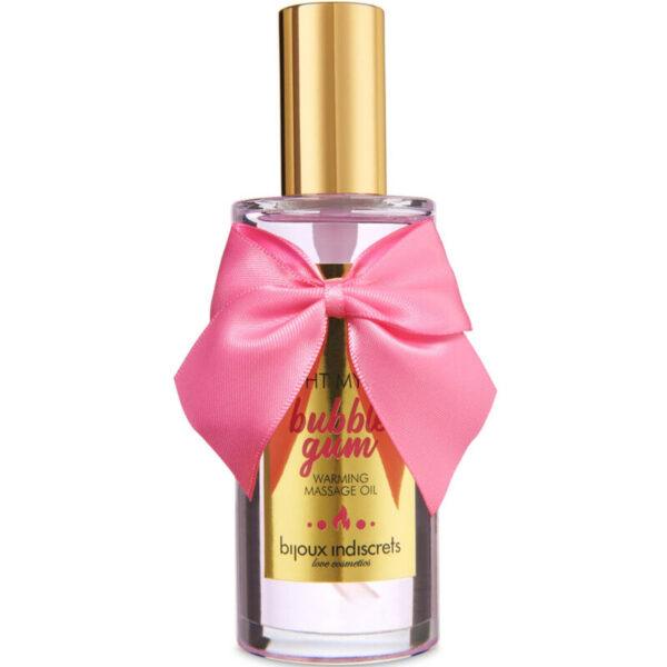 BIJOUX - INDISCRETS LIGHT MY FIRE ACEITE MASAJE EFECTO CALOR SABOR CHICLE-BIJOUX LOVE COSMETIQUES (Dreamlove) EAN: 8436562016005