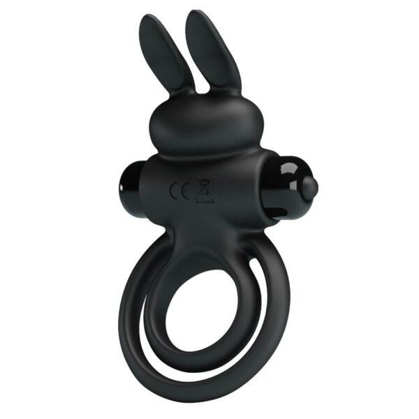 PRETTY LOVE - ANILLO VIBRADOR III CONEJO PARA PENE NEGRO-PRETTY LOVE MALE (Dreamlove) EAN: 6959532324082 - Imagen 2