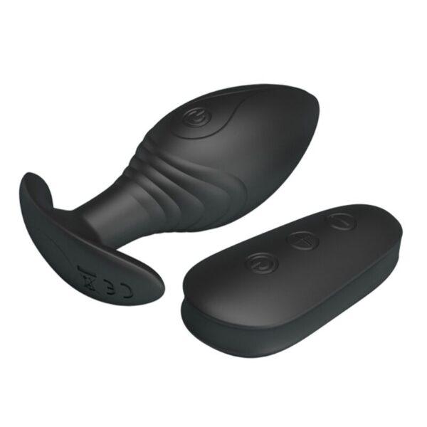 PRETTY LOVE - REGINA PLUG ANAL VIBRADOR RECARGABLE NEGRO-PRETTY LOVE BOTTOM (Dreamlove) EAN: 6959532331806 - Imagen 5