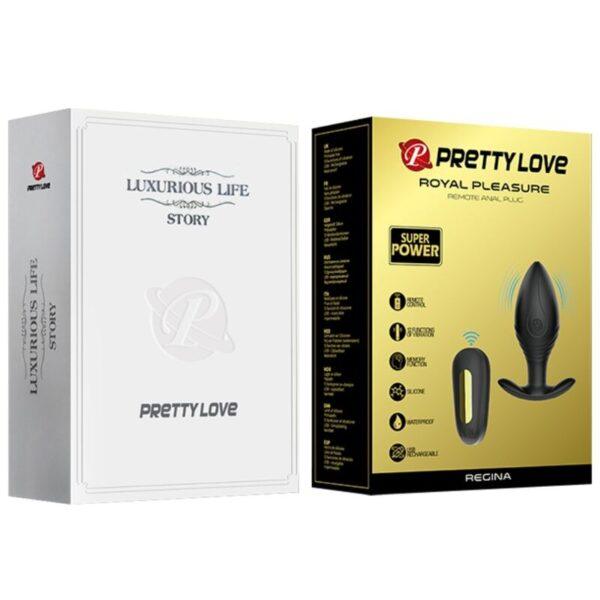 PRETTY LOVE - REGINA PLUG ANAL VIBRADOR RECARGABLE NEGRO-PRETTY LOVE BOTTOM (Dreamlove) EAN: 6959532331806 - Imagen 11