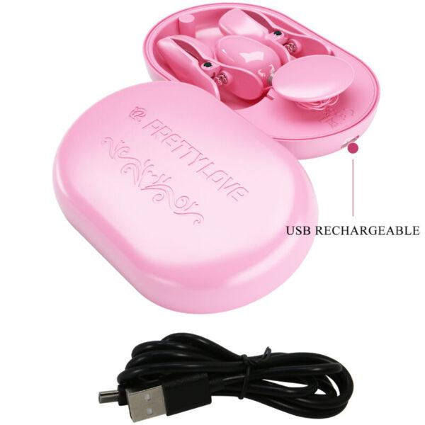 PRETTY LOVE - SURPRISE BOX PINZAS ELECTRO ESTIMULACION ROSA-PRETTY LOVE FLIRTATION (Dreamlove) EAN: 6959532329469 - Imagen 6