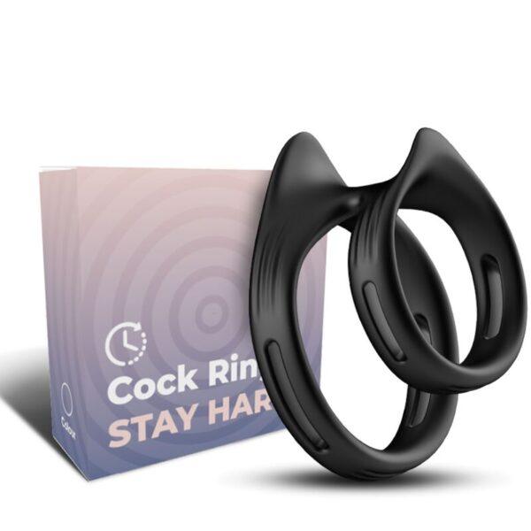 ARMONY - DUALRING ANILLO DOBLE ELÁSTICO NEGRO-ARMONY FOR HIM (Dreamlove) EAN: 6972377362637