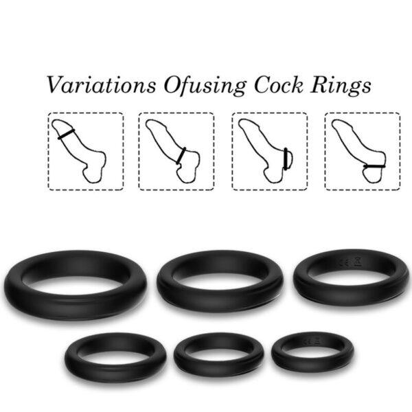 ARMONY - LOCK ANILLOS SILICONA NEGRO-ARMONY FOR HIM (Dreamlove) EAN: 6972377362712 - Imagen 3