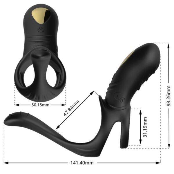 ARMONY - JOY JUMPER ANILLO VIBRADOR PAREJAS & PLUG ANAL CONTROL REMOTO NEGRO-ARMONY FOR HIM (Dreamlove) EAN: 6972377362736 - Imagen 3