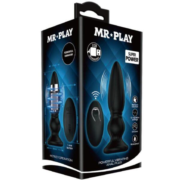 MR PLAY - VIBRADOR POTENTE CONTROL REMOTO ANAL PLUG NEGRO-MR PLAY (Dreamlove) EAN: 6959532332377 - Imagen 9