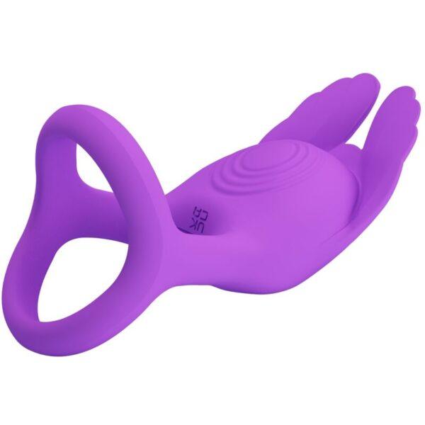 PRETTY LOVE - SILAS ANILLO VIBRADOR 7 VIBRACIONES SILICONA LILA-PRETTY LOVE MALE (Dreamlove) EAN: 6959532329322 - Imagen 3