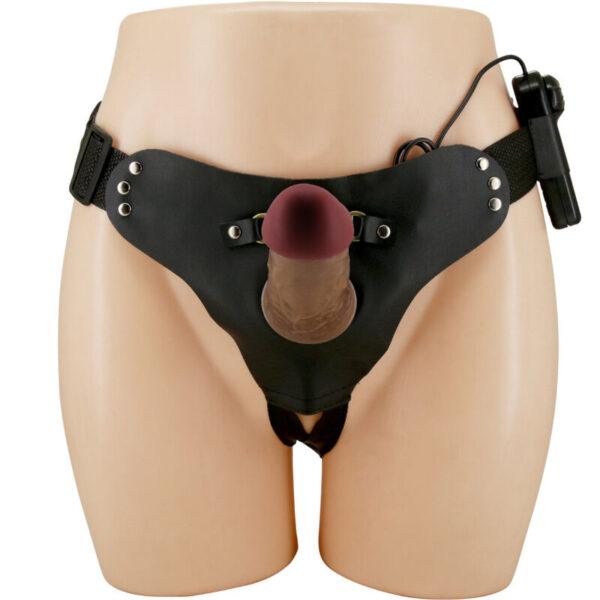 PRETTY LOVE - STARKS HARNESS BRIEFS VIBRACIÓN MULTI-VELOCIDAD DILDO 17,5 CM MULATO-PRETTY LOVE (Dreamlove) EAN: 6959532329421 - Imagen 2