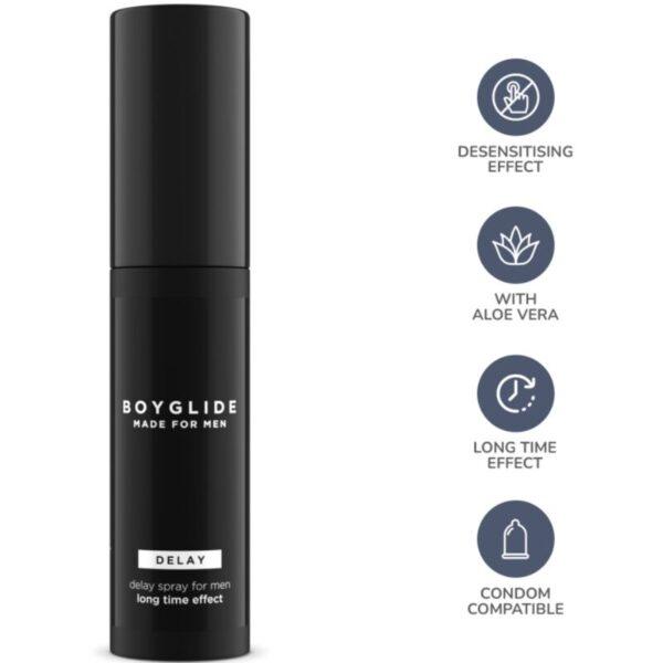 INTIMATELINE - BOYGLIDE DELAY SPRAY EFECTO RETARDANTE 20 ML-INTIMATELINE BOYGLIDE (Dreamlove) EAN: 8013388104057 - Imagen 2