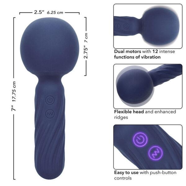 CALEXOTICS - CHARISMA SEDUCTION MASAJEADOR 12 FUNCIONES 17,75 CM X 6,25 CM MORADO-CALEXOTICS (Dreamlove) EAN: 716770109019 - Imagen 7