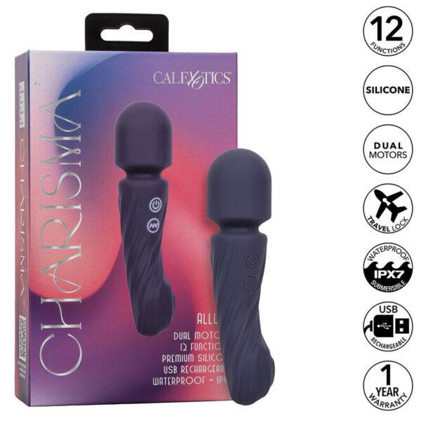 CALEXOTICS - CHARISMA ALLURE MASAJEADOR DOBLE MOTOR 12 FUNCIONES 17,25 CM X 4,5 CM MORADO-CALEXOTICS (Dreamlove) EAN: 716770109026