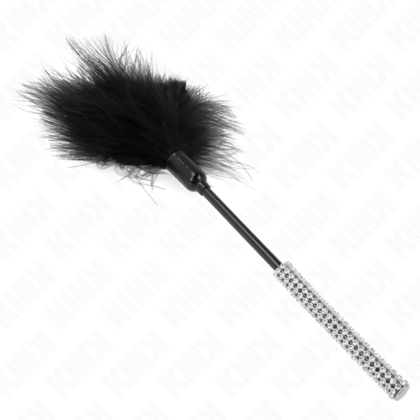 KINK - PLUMAS PARA COSQUILLAS CON MANGO DE DIAMANTES DE IMITACIÓN 27 CM-KINK IMPACT & TOUCH (Dreamlove) EAN: 8435565940980 - Imagen 3