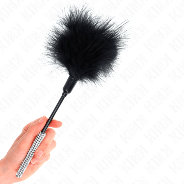 KINK - PLUMAS PARA COSQUILLAS CON MANGO DE DIAMANTES DE IMITACIÓN 27 CM-KINK IMPACT & TOUCH (Dreamlove) EAN: 8435565940980 - Imagen 4
