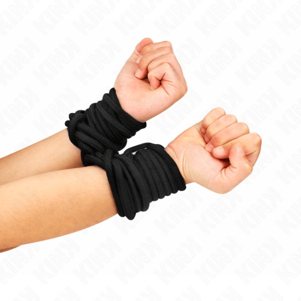 KINK - CUERDA DE ALGODÓN 10 METROS NEGRO-KINK ROPE ARTS (Dreamlove) EAN: 8435565940089 - Imagen 4