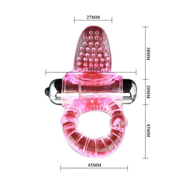 BAILE - SWEET ABS 10 RITMOS RING ANILLO PENE VIBRADOR ROSA-BAILE FOR HIM (Dreamlove) EAN: 8435565917012 - Imagen 4