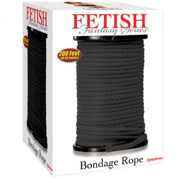 FETISH FANTASY SERIES - SERIES BONDAGE CUERDA SEDA NEGRO 60.96 METROS-FETISH FANTASY SERIES (Dreamlove) EAN: 603912279603