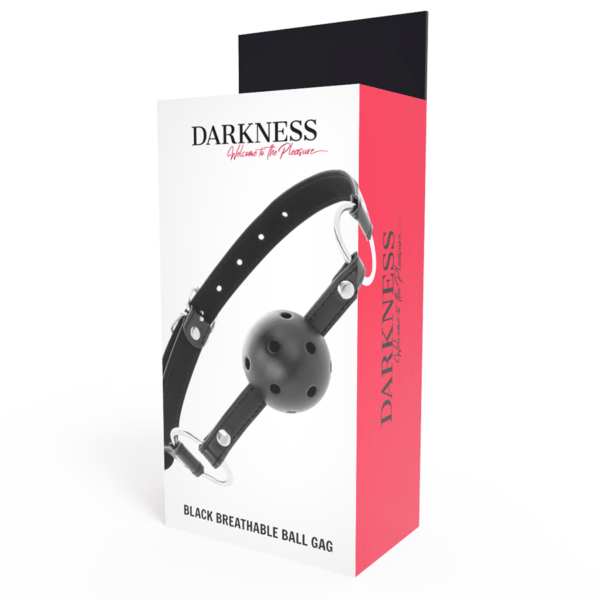 DARKNESS - MORDAZA TRANSPIRABLE NEGRO-DARKNESS BONDAGE (Dreamlove) EAN: 8435565903343 - Imagen 4