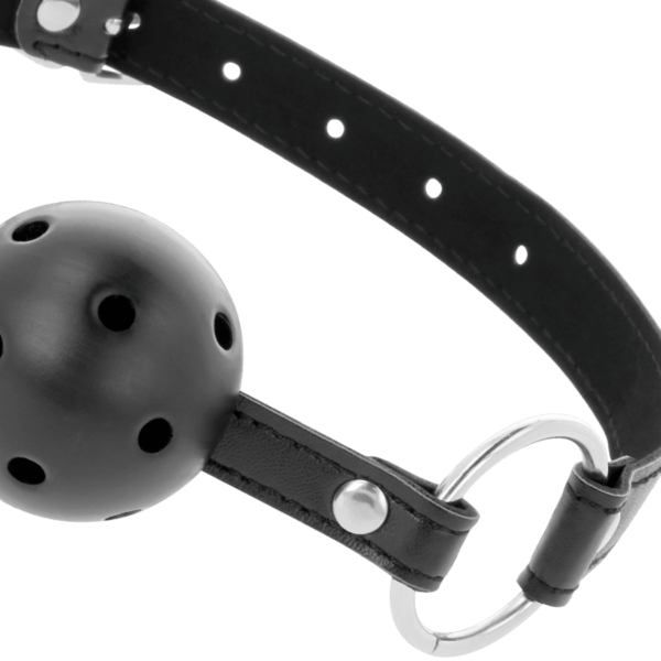 DARKNESS - MORDAZA TRANSPIRABLE NEGRO-DARKNESS BONDAGE (Dreamlove) EAN: 8435565903343 - Imagen 3