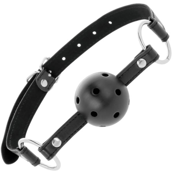 DARKNESS - MORDAZA TRANSPIRABLE NEGRO-DARKNESS BONDAGE (Dreamlove) EAN: 8435565903343 - Imagen 2