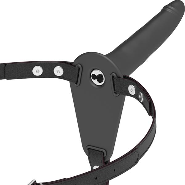 FETISH SUBMISSIVE HARNESS - VIBRADOR SILICONA NEGRO 15 CM-FETISH SUBMISSIVE HARNESS (Dreamlove) EAN: 8435565907518 - Imagen 2