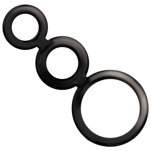 ADDICTED TOYS - SET ANILLOS PENE Y TESTÍCULOS - AHUMADO-ADDICTED TOYS (Dreamlove) EAN: 8435565909147 - Imagen 2