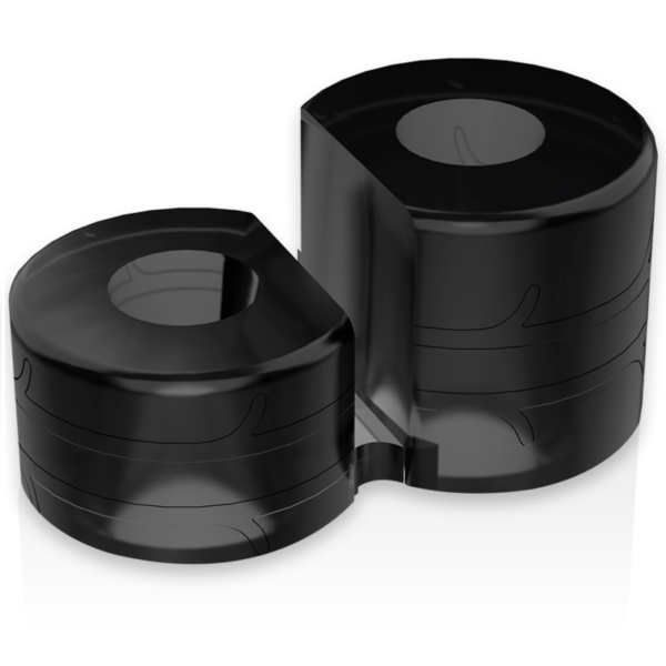 POWERING - SUPER FLEXIBLE Y RESISTENTE ANILLO PENE DOBLE PR09 NEGRO-POWERING (Dreamlove) EAN: 8435565912581