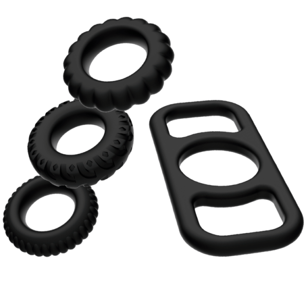 ADDICTED TOYS - SET 4 ANILLOS SILICONA PARA EL PENE-ADDICTED TOYS (Dreamlove) EAN: 8435565913694 - Imagen 2