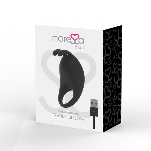 MORESSA - BRAD PREMIUM SILICONE RECARGABLE NEGRO-MORESSA (Dreamlove) EAN: 8435565907228 - Imagen 4