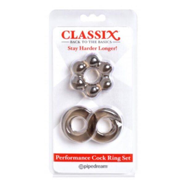 Kit Anillos para el Pene Negro-CLASSIX (LoveCherry) EAN: 603912760804