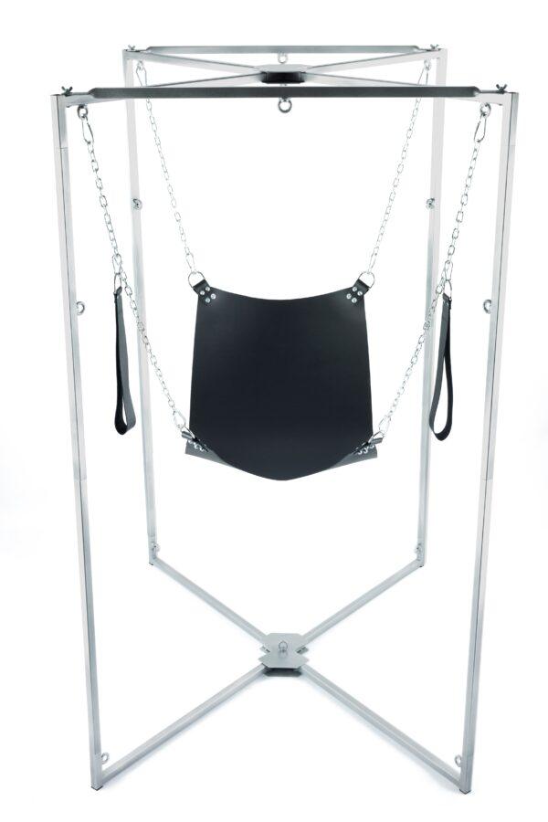 Kit Sling Cuir Carré Noir Armature Grise-Mr Sling Pack (Fun Distri) EAN: 3662811260027