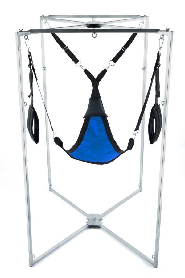 Kit Sling Tissu Triangle Bleu-Noir Armature Grise-Mr Sling Pack (Fun Distri) EAN: 3662811261048 - Imagen 2