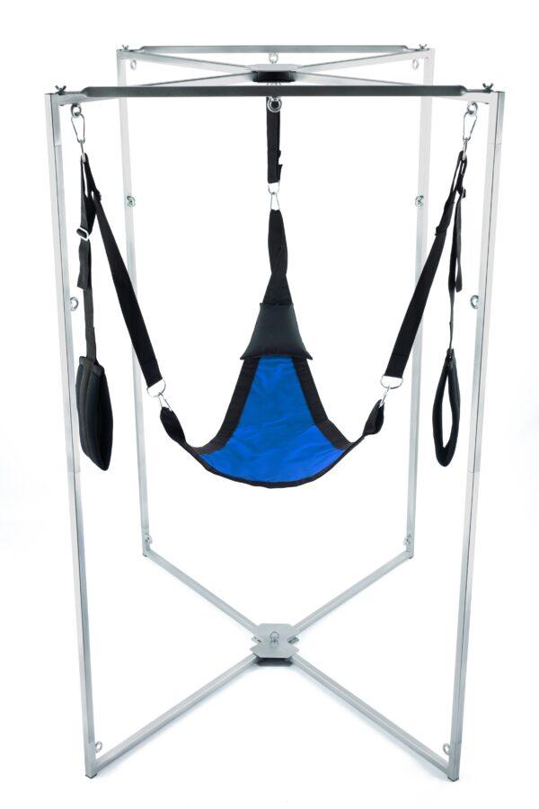 Kit Sling Tissu Triangle Bleu-Noir Armature Grise-Mr Sling Pack (Fun Distri) EAN: 3662811261048
